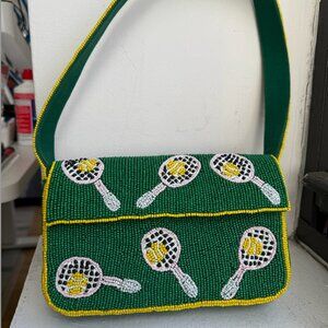 Anthropologie Fiona beaded bag (tennis)